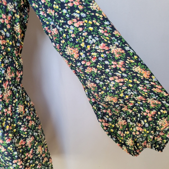 Sezane Sobral Mini Dress Garden Marine 38 or 6 - Picture 11 of 16